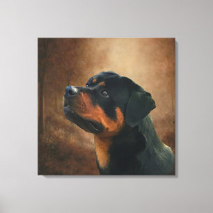 Toile Plaque Rottweiler
