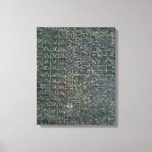 Toile Plaque votive avec une inscription venetic