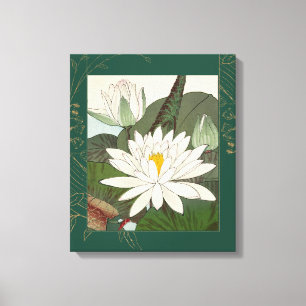 Toile Plaques d'eau imprimées japonaises Vintages