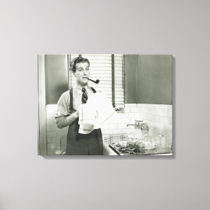 Toile Plats de lavage d'homme