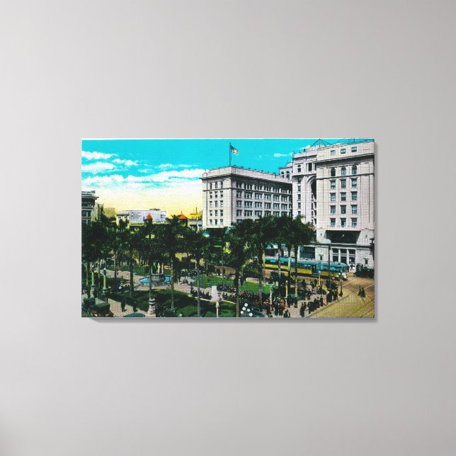 Toile Plaza Park et U.S. Grant HotelSan Diego, CA (Recto)