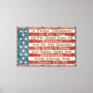 Toile Pledge d'Allegiance