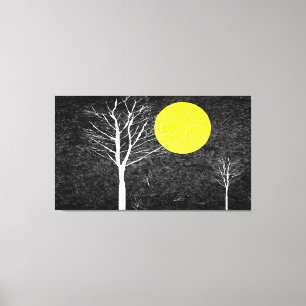 Toile Pleine lune de nuit   Peinture Abstraite