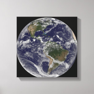 Toile Pleine Terre montrant l'Amérique du Nord et l'Amer