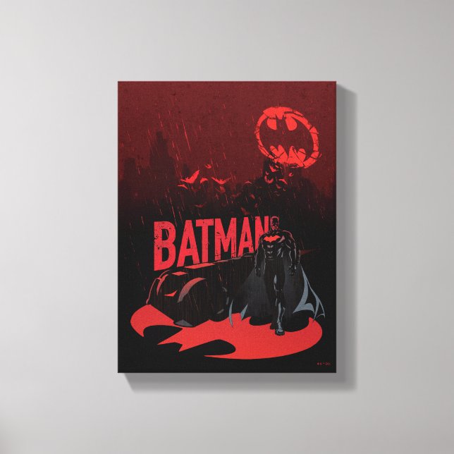 Toile Pluie de Batman Crimson (Recto)