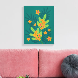 Toile Plumeria Tropical Art Canvas Imprimer