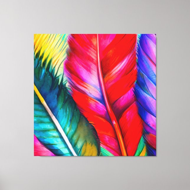 Toile Plumes floues (Recto)