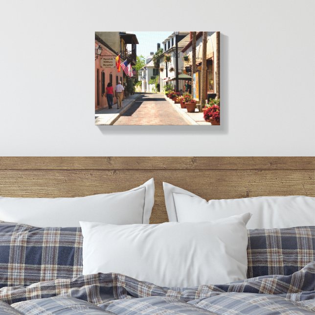 Toile Plus ancienne rue St. Augustine, Floride (Insitu(Chambre))