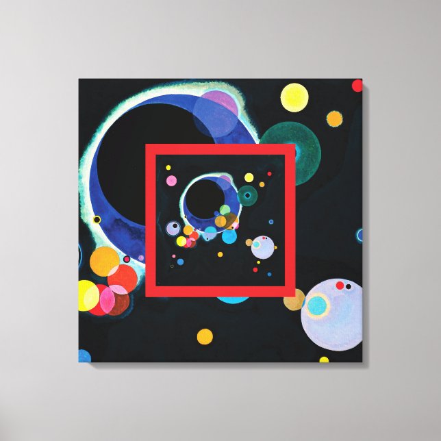 Toile Plusieurs cercles par Wassily Kandinsky (Recto)