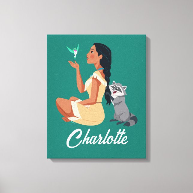 Toile Pocahontas et Pals Amitié forestière (Recto)