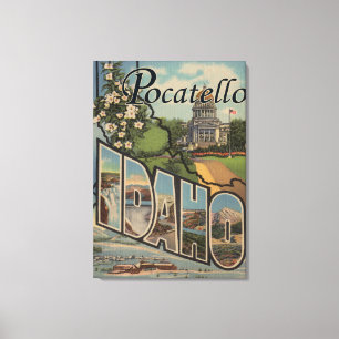 Toile Pocatello, Idaho - Scènes de grandes lettres