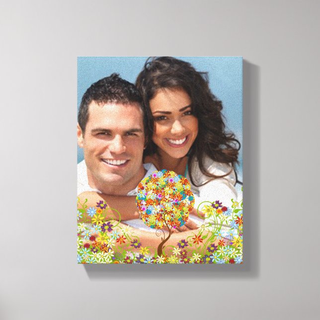 Toile Poche de forêt enchantée Arbre à conte de fées flo (Recto)