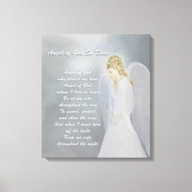 Toile Poème Angel Guardian (Recto)