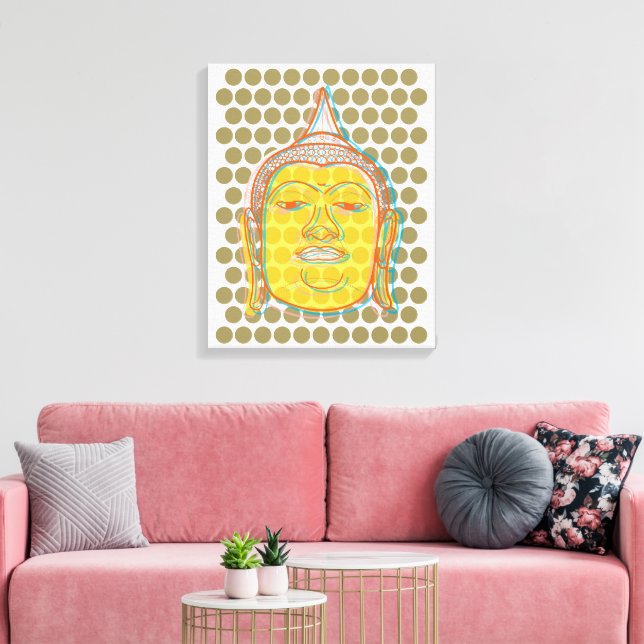 Toile Poids de tête de Bouddha Imprimer Zen Pots de Pop  (Insitu(Salon))