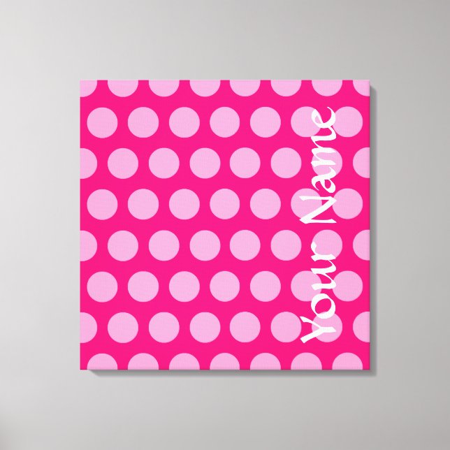 Toile Points d'humeur marocaine rose (Recto)