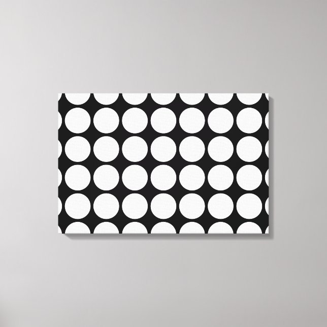 Toile Pois blancs sur noir (Recto)