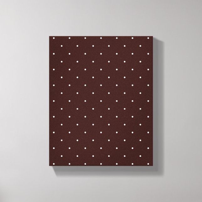 Toile Pois Brown et blancs (Recto)
