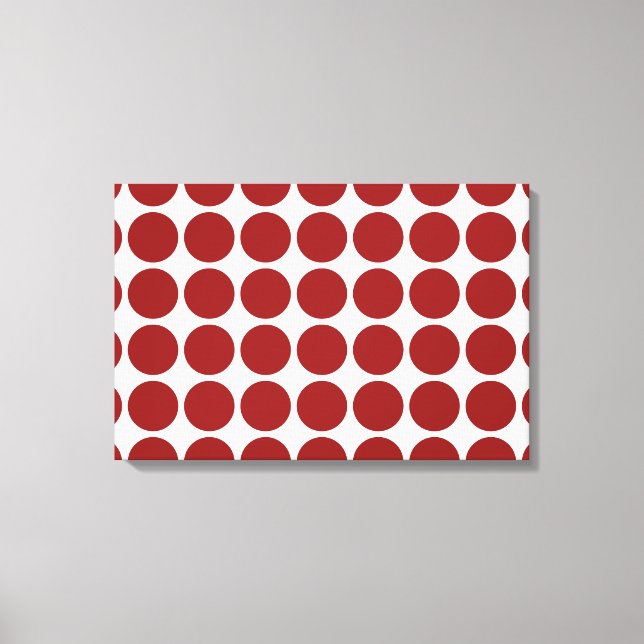Toile Pois rouges en blanc (Recto)