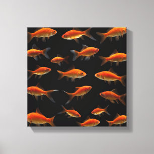 Toile Poisson rouge 3