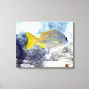 Toile Poisson sous-marin
