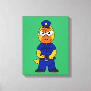 Toile Police de Pachycéphalosaure.