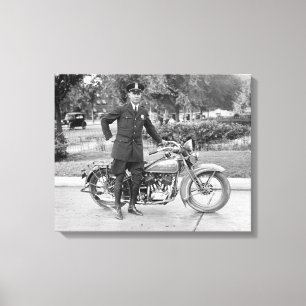 Toile Policier à moto de D.C., 1932