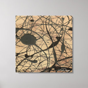 Toile Pollock Sanctuaire Inspiré Abstrait