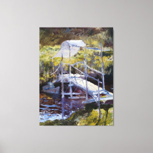 Toile Pont blanc par John Twachtman