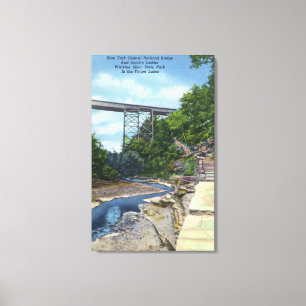 Toile Pont central de NY rr, l'échelle de Jacob