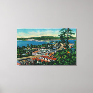 Toile Pont d'Alsea Bay à Waldport, Oregon