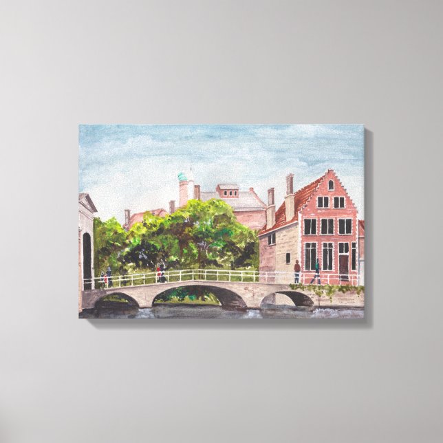 Toile Pont de Bruges par Farida Greenfield (Recto)