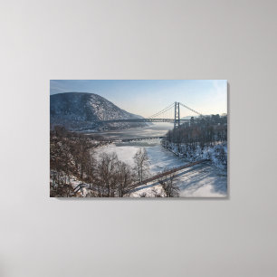 Toile Pont en montagne d'ours
