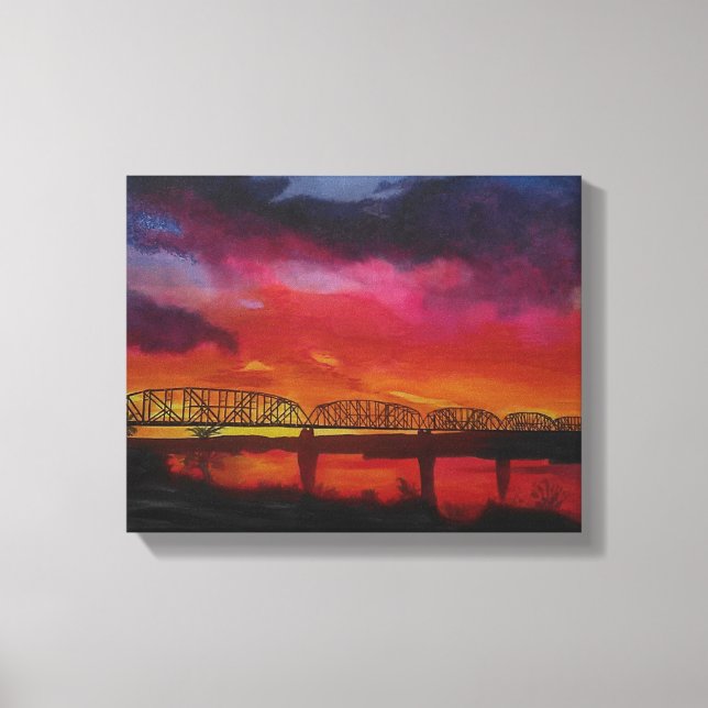 Toile Pont ferroviaire de Parker Arizona (Recto)