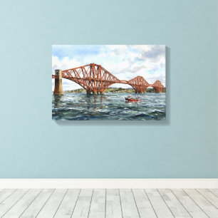 Toile Pont ferroviaire historique du Forth en Écosse à l