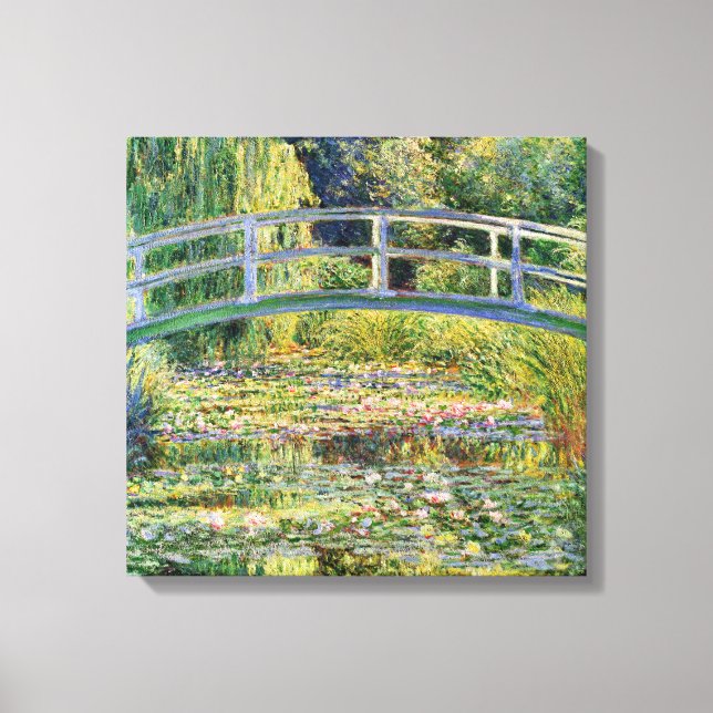 Toile Pont japonais Monet avec nappes d'eau (Recto)