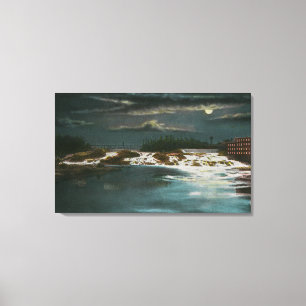 Toile Pont Nord Vue des chutes de nuit