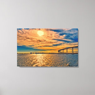 Toile Pont San Diego-Coronado Bay, États-Unis, Californi