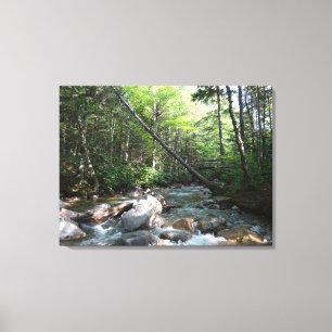 Toile Pont sur la rivière Pemigewasset dans le New Hamps