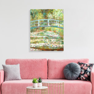 Toile Pont sur l'étang de Nymphéas   Claude Monet   