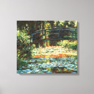 Toile Pont sur l'étang Nénuphar par Claude Monet