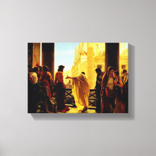 Toile Pontius Pilate présent Jésus châtié