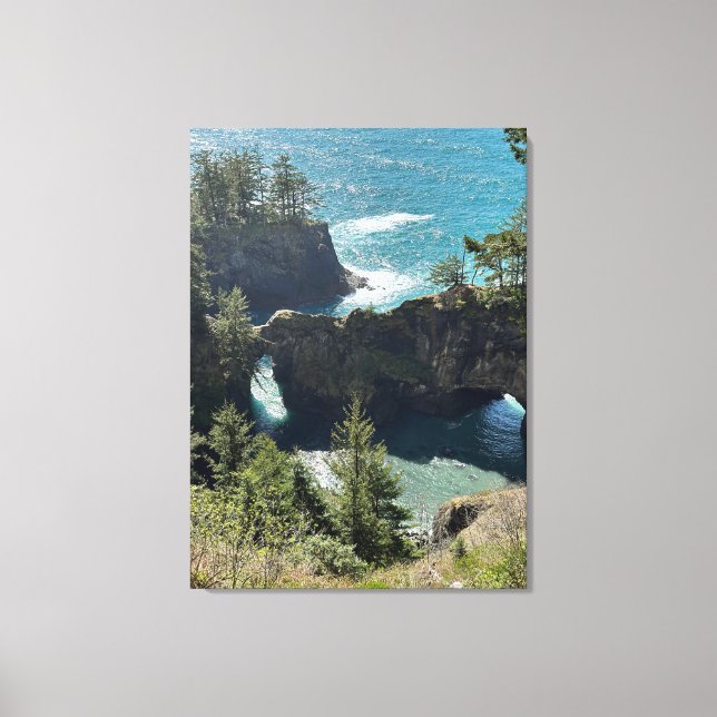 Toile Ponts naturels - Côte sud de l'Oregon (Recto)
