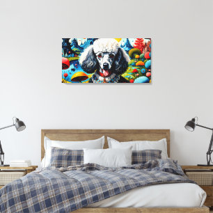 Toile Poodle Dans le Jardin des délices terrestres 2