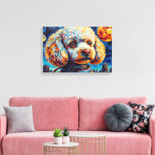 TOILE POODLE DANS L'ESPACE-7