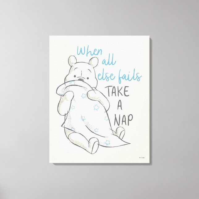Toile Pooh | Prendre un devis pour la sieste (Recto)