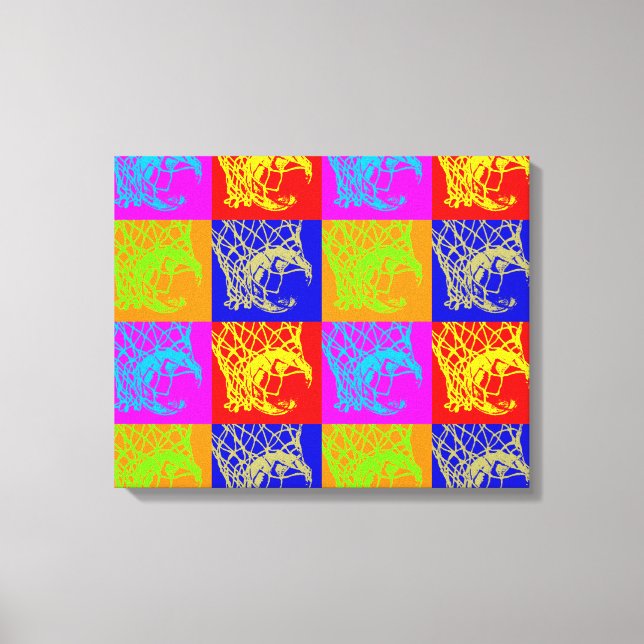 Toile Pop Art Basketball Unique Trappe tendance (Recto)
