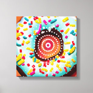 Toile Pop Art Donut