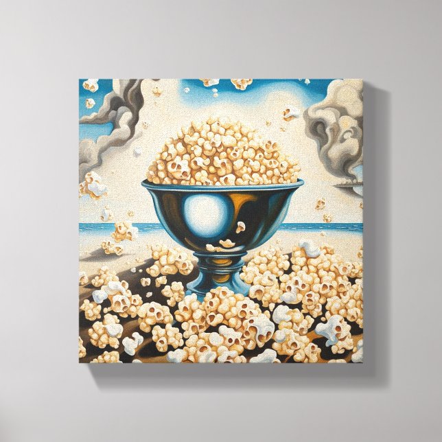 Toile Popcorn In A Silver Platter (Recto)