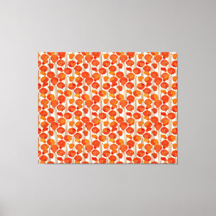 Toile Poppies Art Nouveau