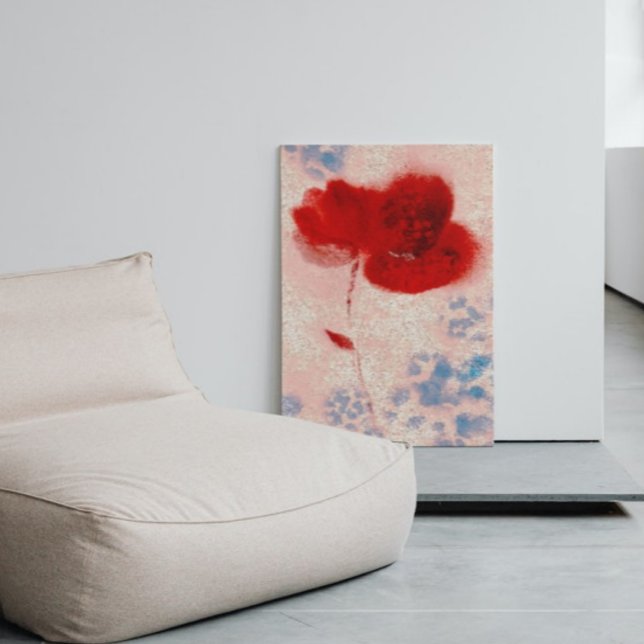 Toile Poppies d'aquarelle Abstraite de Bourgogne (Créateur téléchargé)